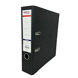 biblioraft-optima-premium-a4-plastifiat-pp-pp-margine-metalica-75-mm-negru